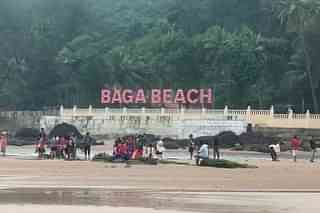Tourists at Baga Beach, Goa. (Representational Image) (Pic: Twitter)