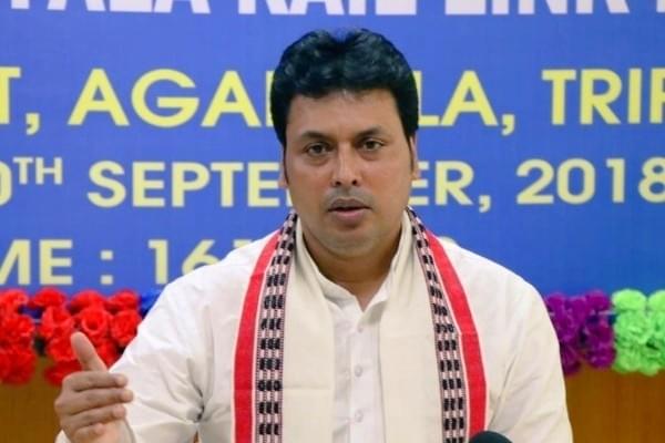 Tripura Chief Minister Biplab Kumar Deb (@BJPBiplab/Twitter)