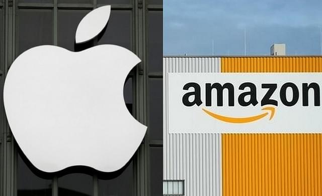 Apple and Amazon logos