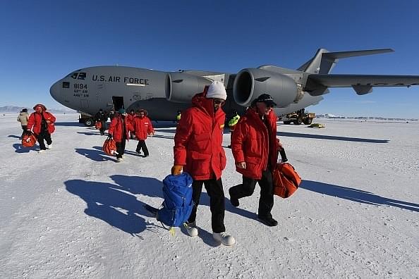 Pegasus ice runway near McMurdo Station in Antarctica (Photo by MARK RALSTON/AFP/Getty Images)
