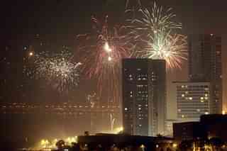 Mumbai during Diwali (Ritesh Uttamchandani/Hindustan Times via Getty Images).