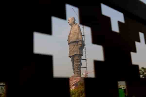 The site of the Statue of Unity near Sardar Sarovar Dam. (Siddharaj Solanki/Hindustan Times via GettyImages)&nbsp;