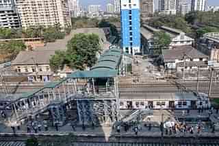 A foot overbridge in Mumbai (Kunal Patil/Hindustan Times via Getty Images)