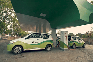 Ola electric cars at charging station (YouTube Screengrab)