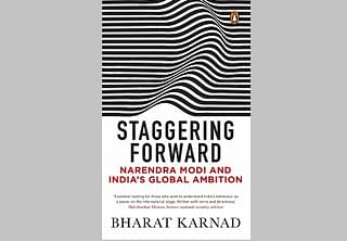 The cover of Bharat Karnad’s <i>Staggering Forward</i>.