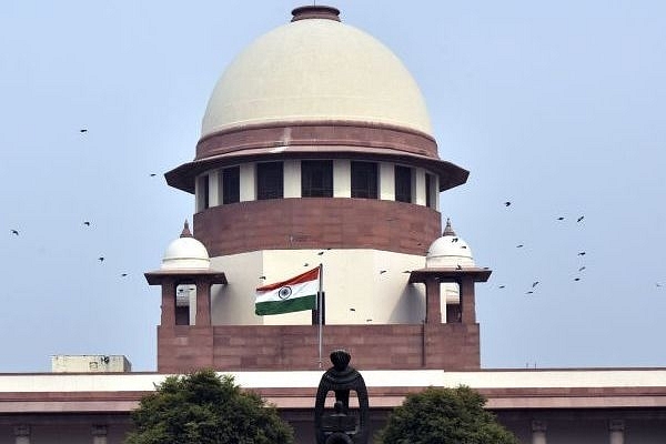 A view of the Supreme Court building  (Photo by Sonu Mehta/Hindustan Times via Getty Images)