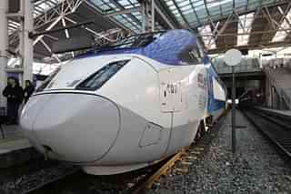 A general view of Korea Train Express (KTX) bullet train  (Photo by Chung Sung-Jun/Getty Images)