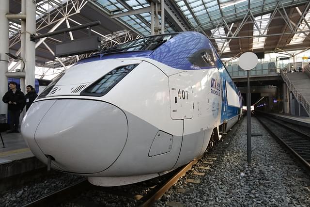 A general view of Korea Train Express (KTX) bullet train  (Photo by Chung Sung-Jun/Getty Images)
