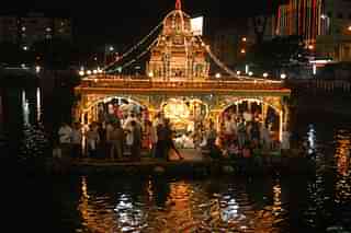 Kapaleeswara temple at Float Festival in Mylapore, Chennai, Tamil Nadu (Photo by Hk Rajashekar/The India Today Group/Getty Images)