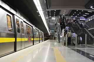A Delhi Metro station (Amit Hasija/Hindustan Times)