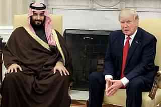 Donald Trump with Saudi crown prince Mohammed bin Salman (Mark Wilson/Getty Images)