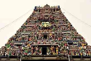 Gopuram (main tower) of Kapaleeswarar temple, Mylapore (pic via Twitter @ntarunkumar)