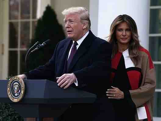 President of the United States Donald Trump and wife Melania