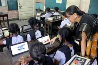 Schools in Ghaziabad to adopt ‘Chhota Internet’ to digitally provide quality education without the use of internet. (Bhushan Koyande/Hindustan Times via Getty Images)
