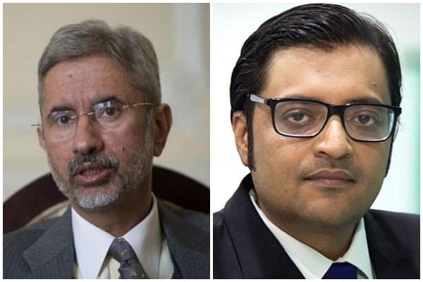 Former foreign secretary S Jaishankar and noted journalist Arnab Goswami