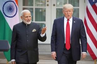 US President Donald Trump and Prime Minister Narendra Modi in Washington. (Mark Wilson/Getty Images) 