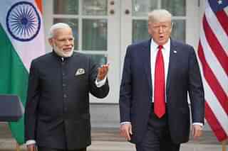US President Donald Trump and Prime Minister Narendra Modi in Washington. (Mark Wilson/Getty Images)&nbsp;