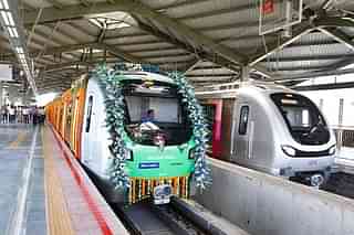 Mumbai Metro run by Reliance Infrastructure (Kalpak Pathak/Hindustan Times via Getty Images)