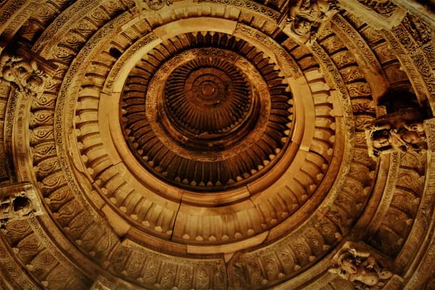 The artistic ceiling done by Dr Muhammed and his team.