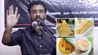 “Thickness of dosa and caste status”—Mathimaran takes the Brahmin/non-Brahmin&nbsp; binary to ridiculous levels. (YouTube)