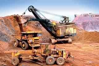  A view of Earth movers at KIOCL mines (Kudremukh Iron Ore Company Limited) (Representative Image) (Deepak G Pawar/The India Today Group/Getty Images)