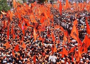 Ayodhya is currently witnessing a massive Hindu revival movement (Pic@RituRathaur/Twitter)
