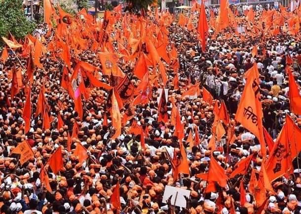 Ayodhya is currently witnessing a massive Hindu revival movement (Pic@RituRathaur/Twitter)