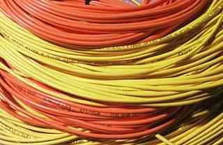 Insulated fibre-optic cable from the Fiberoptic Supply Company. (representative image) (Michael Smith/Getty Images)