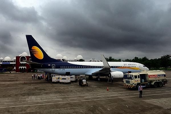 A Jet Airways plane (Ramesh Pathania/Mint via Getty Images)