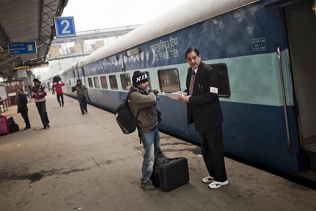 Closed user group of Indian Railways employees will receive mobile phone connections of Reliance Jio from January 1,2019. (Photo by Daniel Berehulak/Getty Images)