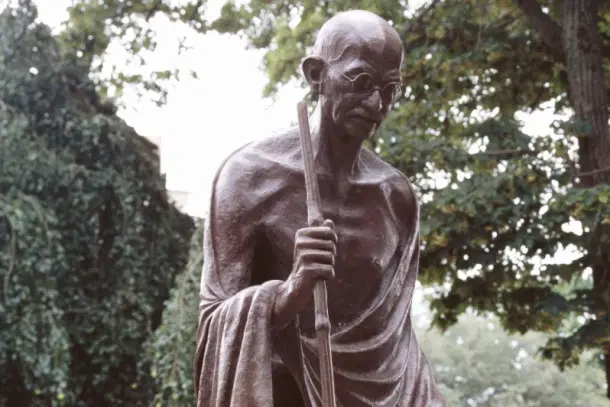 A Mahatma Gandhi statue in Washington DC 