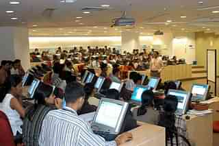 Software engineers at an IT company in Bengaluru. (Photo by Deepak G Pawar/The India Today Group/Getty Images)
