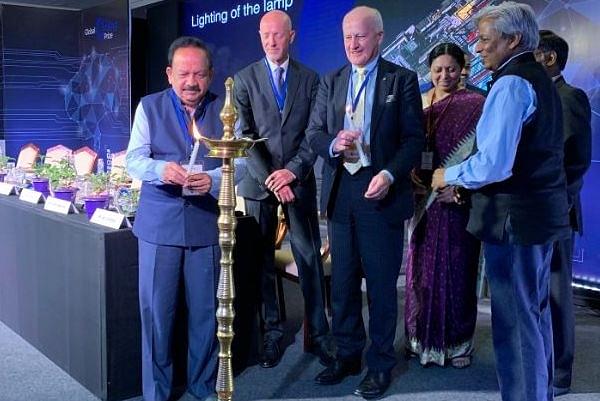 Dr Harsh Vardhan inaugurating ‘The Global Cooling Innovation Summit’ (@CoolingPrize/Twitter)
