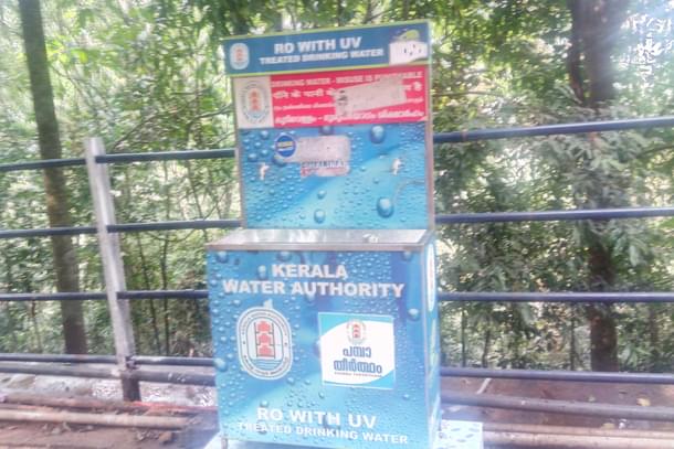 Provision of drinking water through reverse osmosis technology is a welcome relief for pilgrims. 
