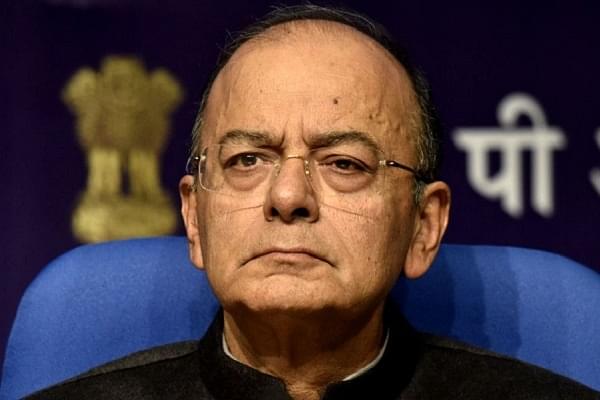Finance Minister Arun Jaitley defends demonetisation on the exercise’s second year anniversary. (Mohd Zakir/Hindustan Times via Getty Images)