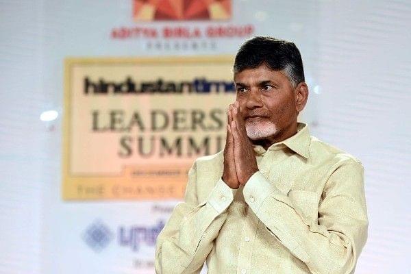 Andhra Pradesh Chief Minister N Chandrababu Naidu (Arun Sharma/Hindustan Times via Getty Images)