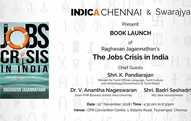 Book launch: The Jobs Crisis In India by R Jagannathan