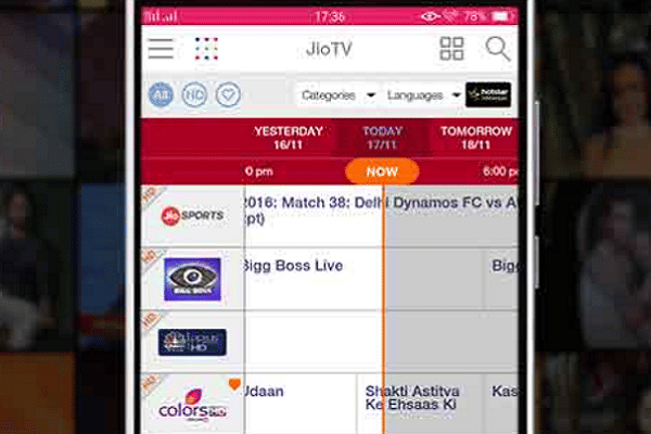 Reliance Jio TV (Source: Official website)