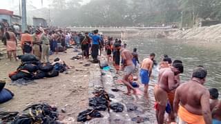 Pilgrims bathing in Pamba River, which looks still and dark in colour, poses dangers to public health.