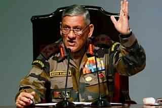 Army chief General Bipin Rawat during a press conference in New Delhi (Pankaj Nangia/India Today Group/Getty Images)