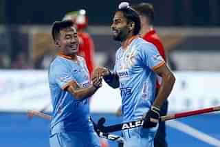 India recorded an easy victory in its opening fixture against South Africa (@TheHockeyIndia/Twitter)