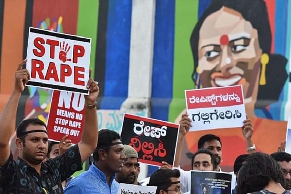 A street protest against rape in Bengaluru (representative image) (Photo by Arijit Sen/Hindustan Times via Getty Images)