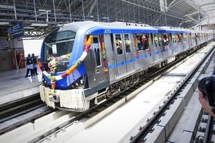 Chennai metro train runs from Alandur to Koyambedu after the formal inauguration. (representative picture) (Jaison G/India Today Group/Getty Images)