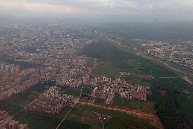 Aerial View of Chandigarh (By Shyamal L. Via Wikimedia Commons)