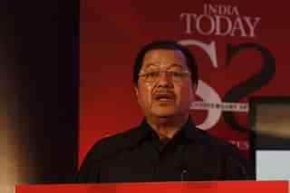 Mizoram CM Lal Thanhawla speaking at a conference organised by India Today. (Photo by K Asif/India Today Group/Getty Images)