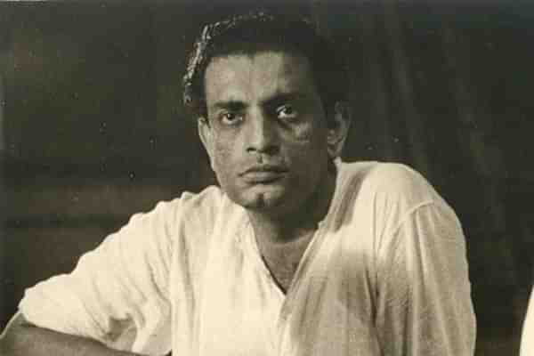 Satyajit Ray with Ravi Sankar music recording for Pather Panchali  in 1955. 