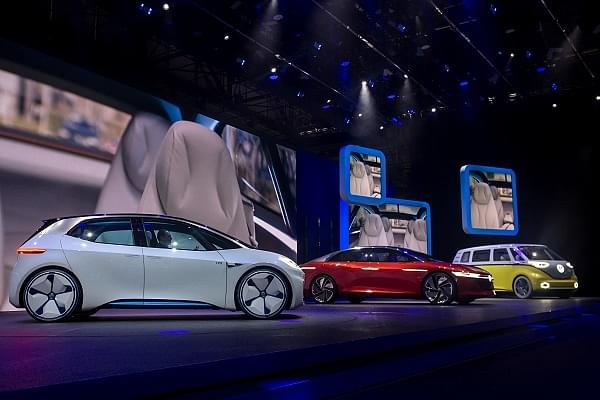 Volkswagen plans to introduce an entry level mini-SUV to its existing collection of all-electric I.D. range cars. (Robert Hradil/Getty Images)