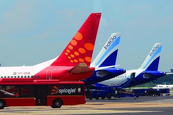 Various airlines parked at Delhi airport (Ramesh Pathania/Mint via Getty Images)