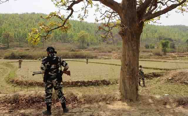 CRPF jawans. (Representative image) (Photo by Subhankar Chakraborty/Hindustan Times via Getty Images)