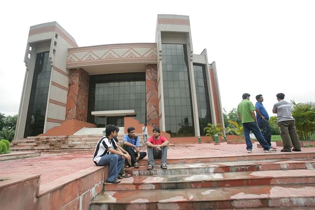 Students at Indian Institute of Management (IIM) Campus in Kolkata, West Bengal. (Photo by Suvashis Mullick/The India Today Group/Getty Images)